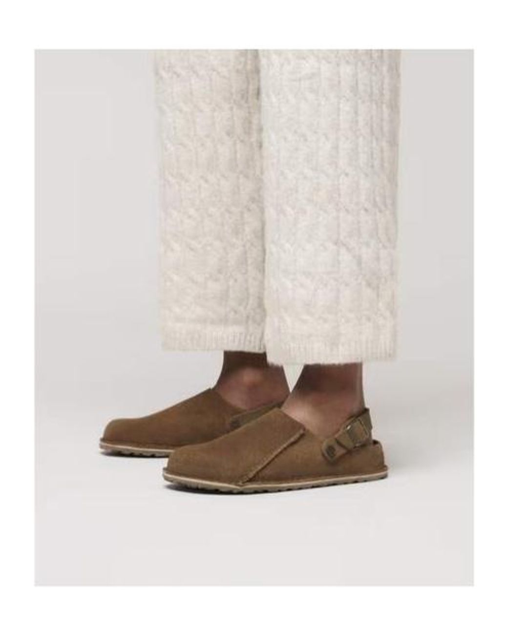 Birkenstock Brown Buckle Strap Mule