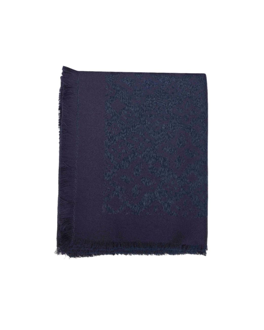 Tagliatore Blue Worn-Out Scarf for men