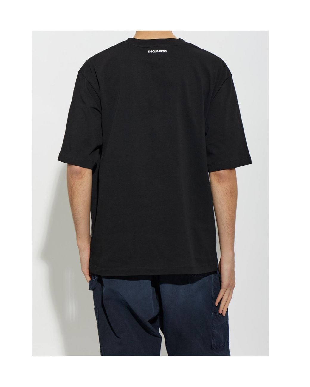 DSquared² Black Iconique Logo T-Shirt for men