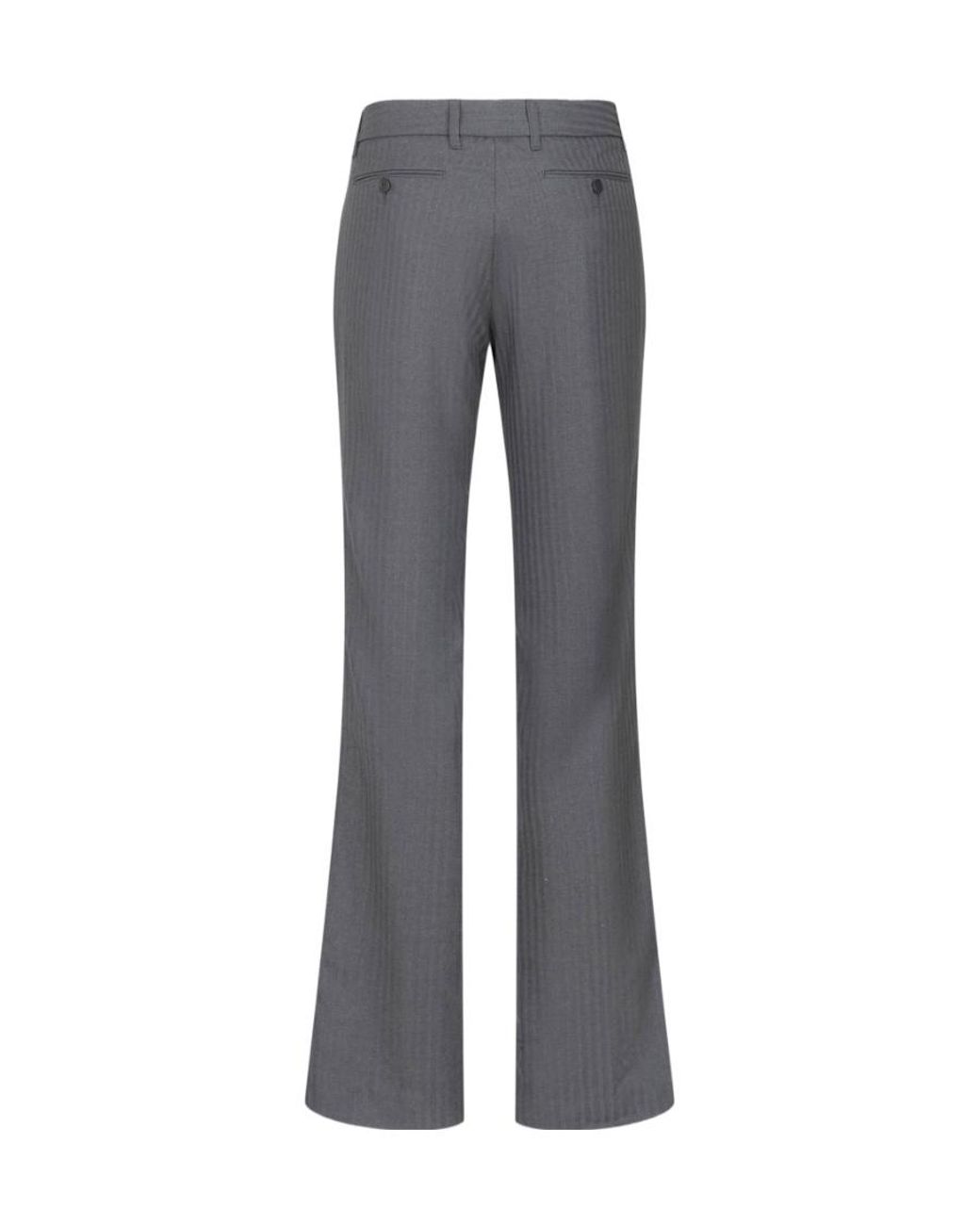 Etro Gray Straight Leg Tailored Pants for men