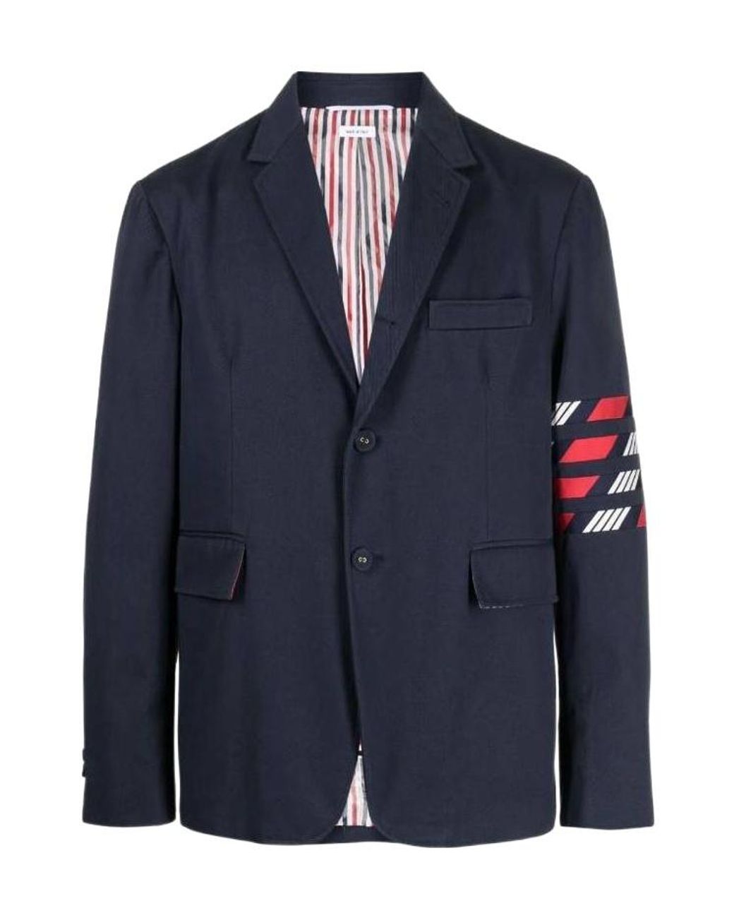 Thom Browne Blue Bar Single-Breasted Blazer for men