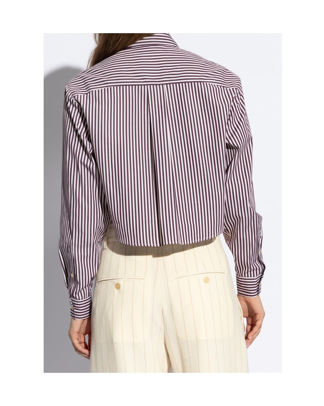 Isabel Marant White Fleora Cropped Shirt