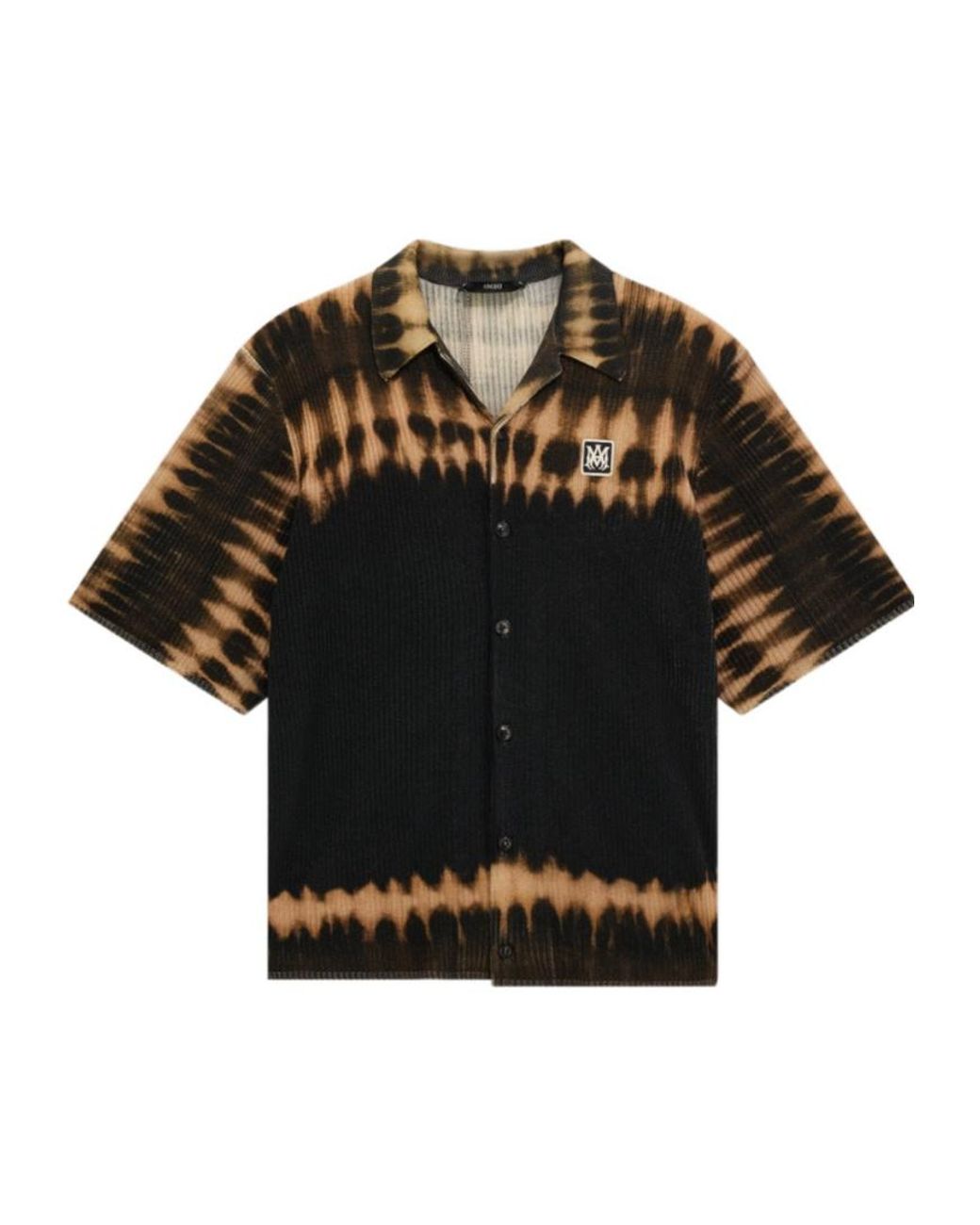 Amiri Black Ma Patch Tie-Dye Shirt for men