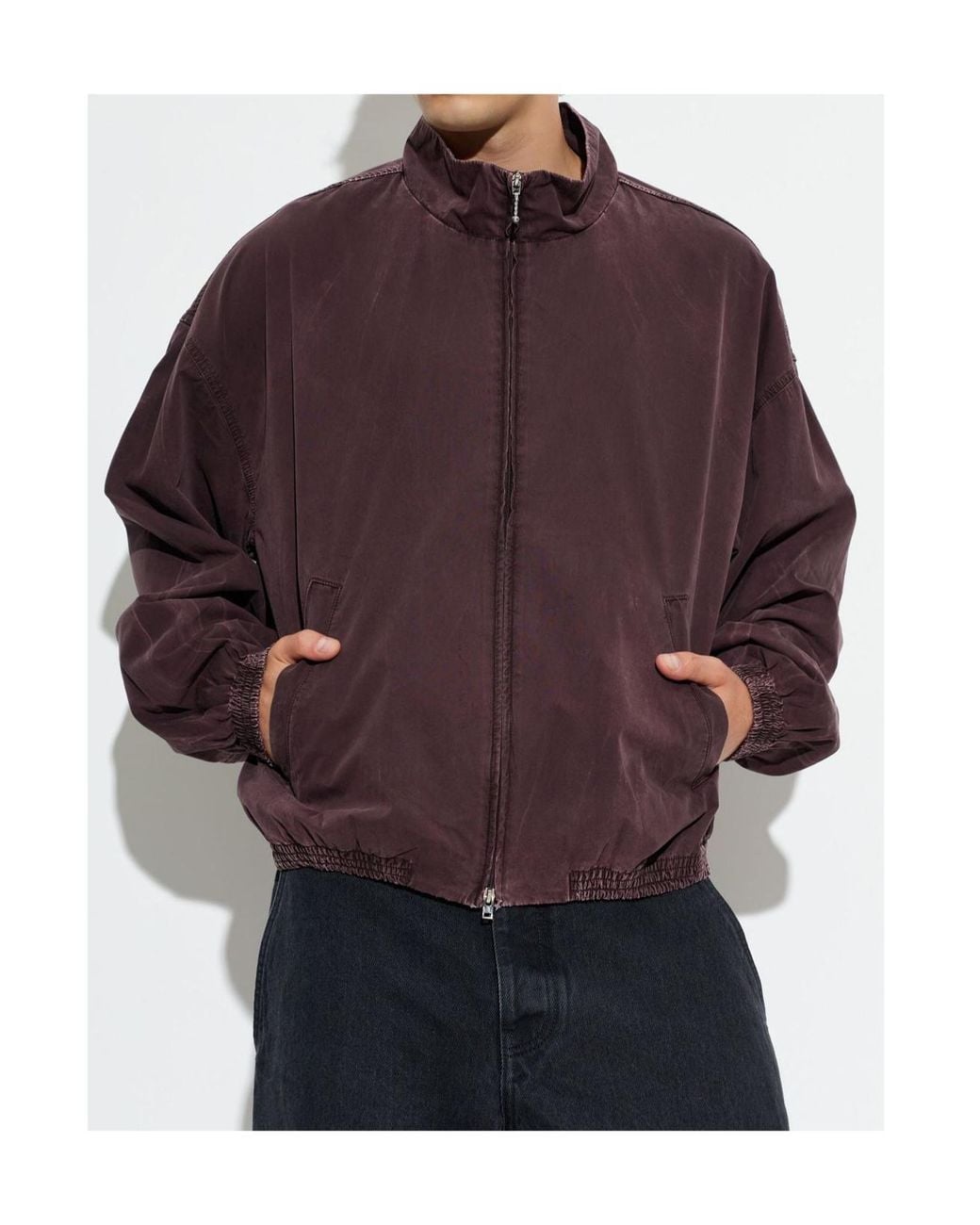 Agolde Purple Marshall Zip-Up Jacket for men