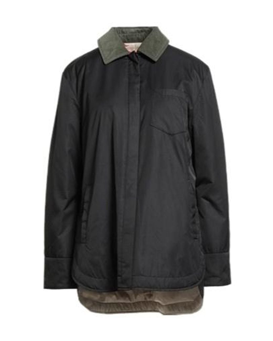 MAX&Co. Black Casual Corduroy Coat