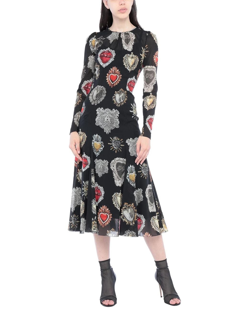 Dolce & Gabbana Black Midi Dresses