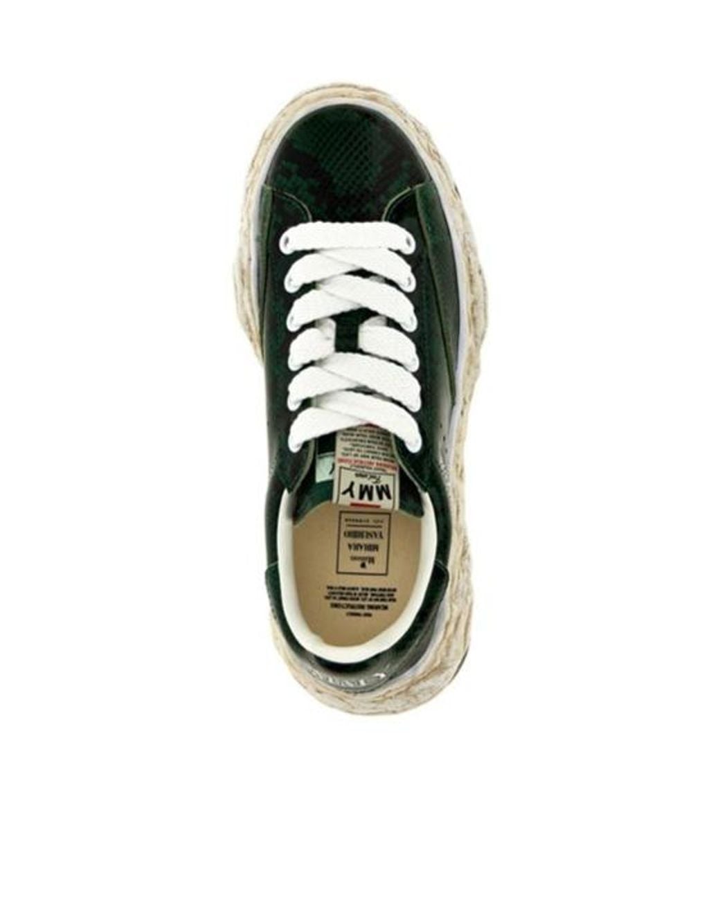 Maison Mihara Yasuhiro Green Charles Og Lace-Up Sneakers for men