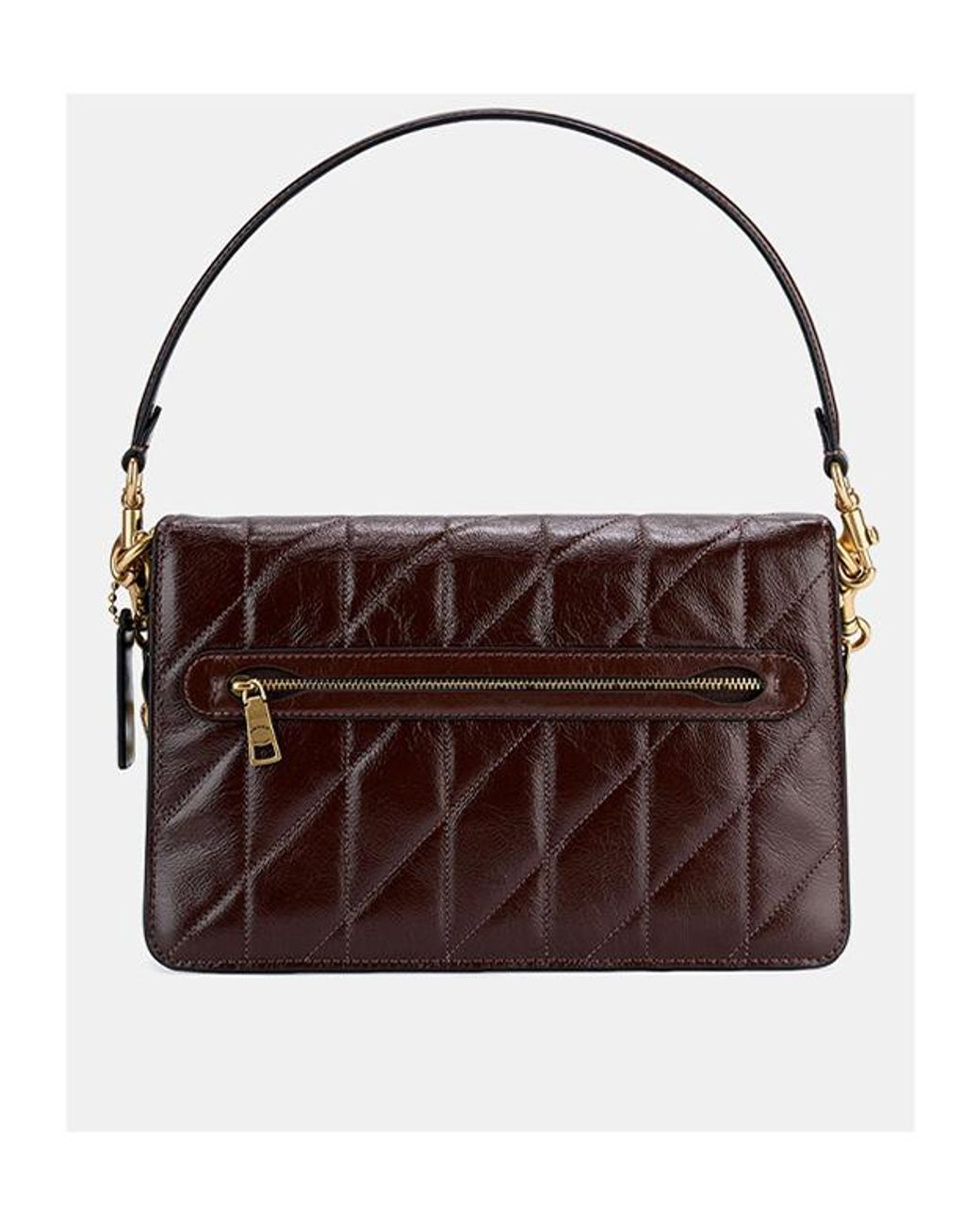 COACH Brown Chain Tabby Shoulder Bag
