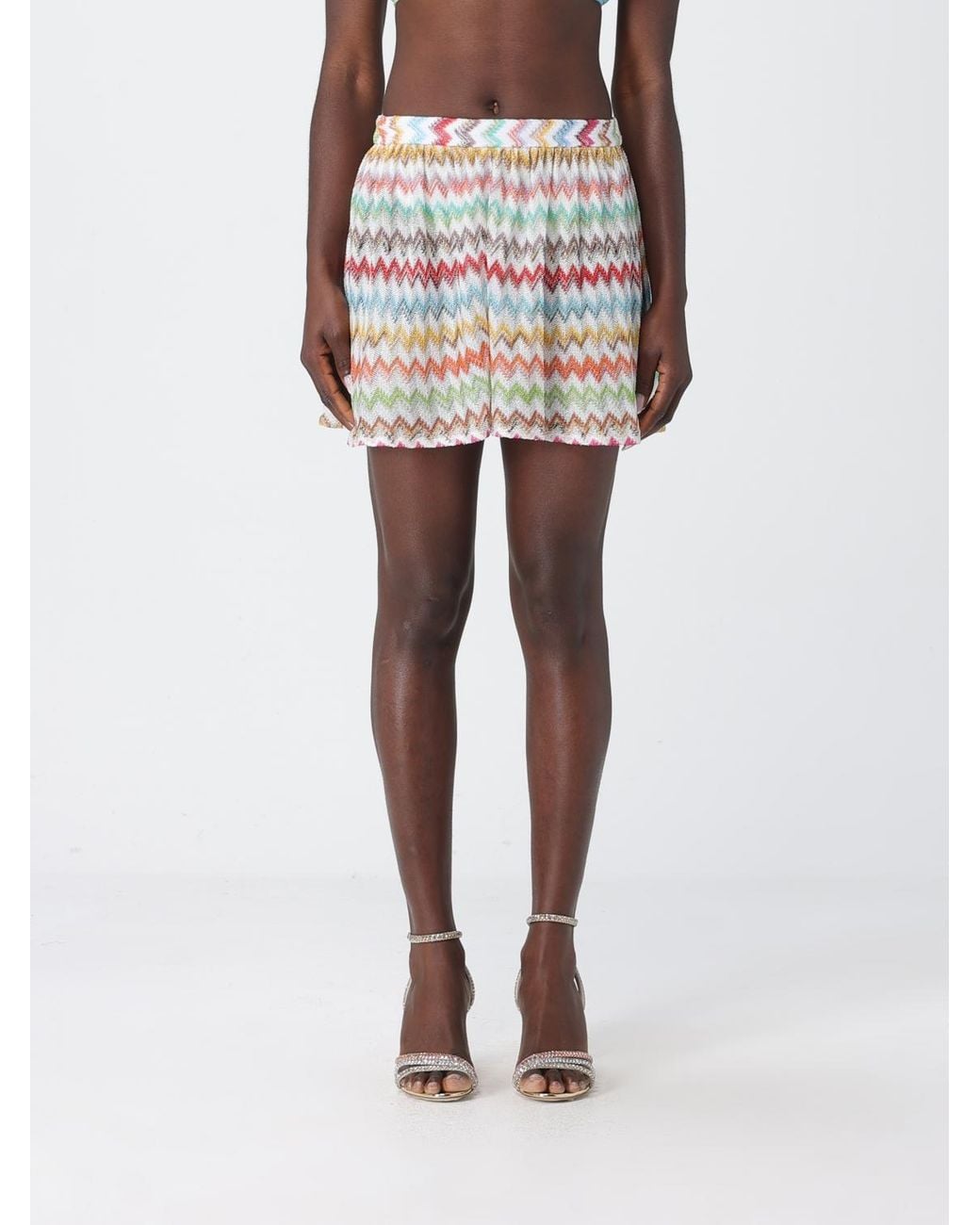 Missoni White Zigzag Elasticated Shorts