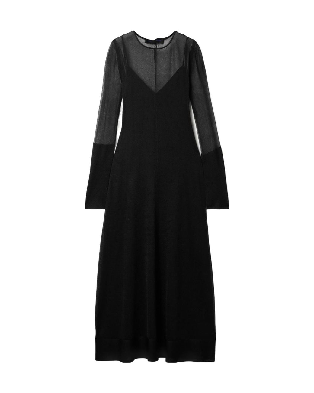 Proenza Schouler Black Silk Maxi Dress