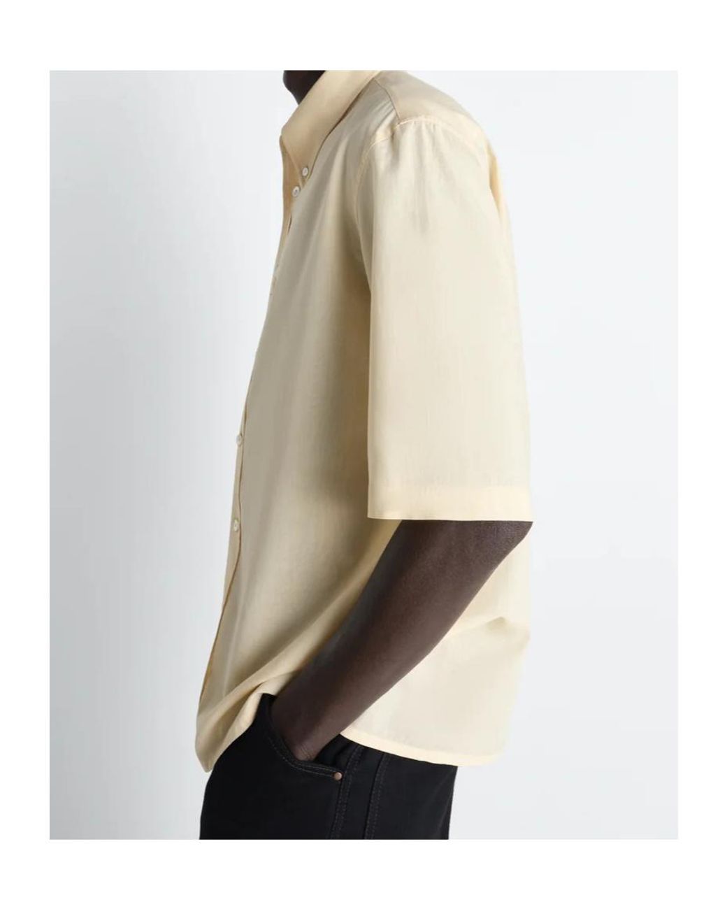 Lemaire Natural Short-Sleeved Shirt for men