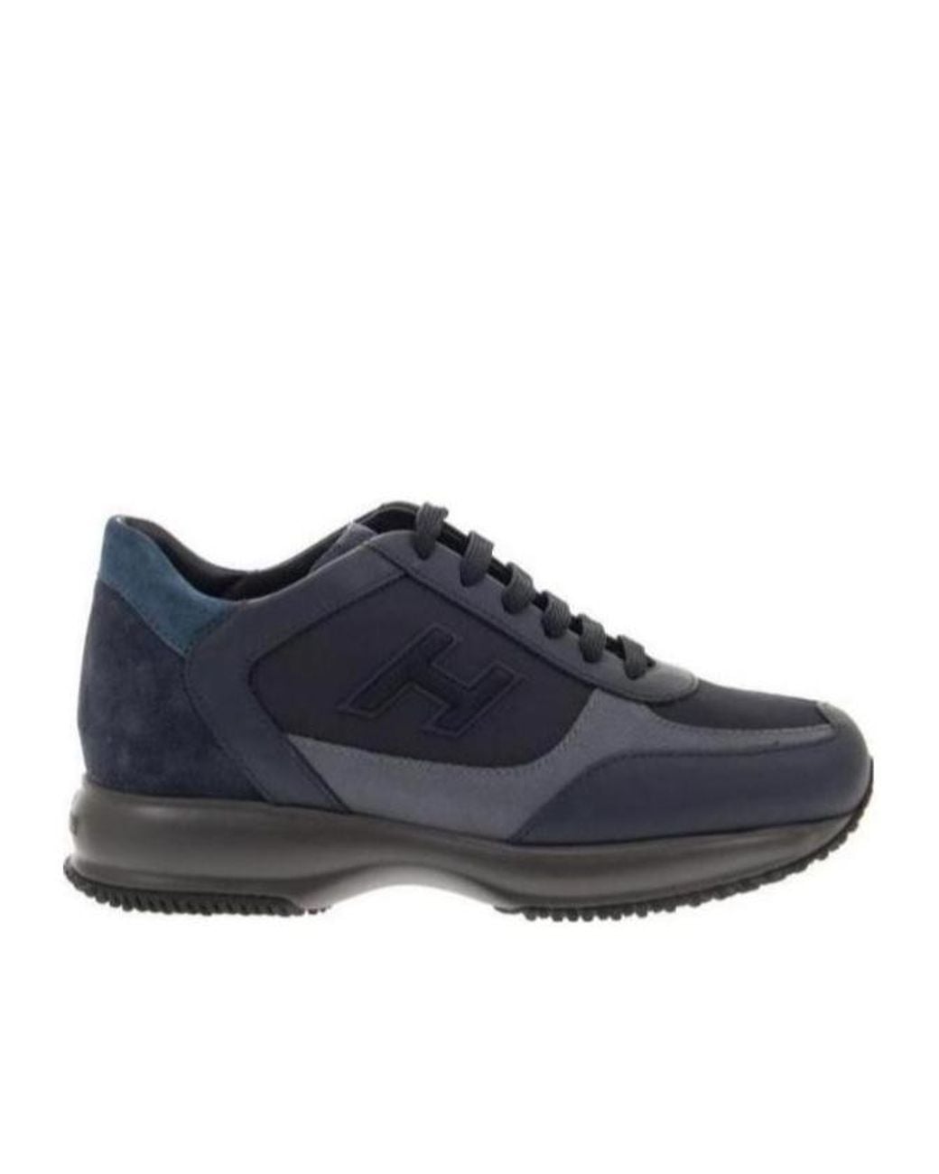 Hogan Blue Interactive Lace-Up Sneakers for men