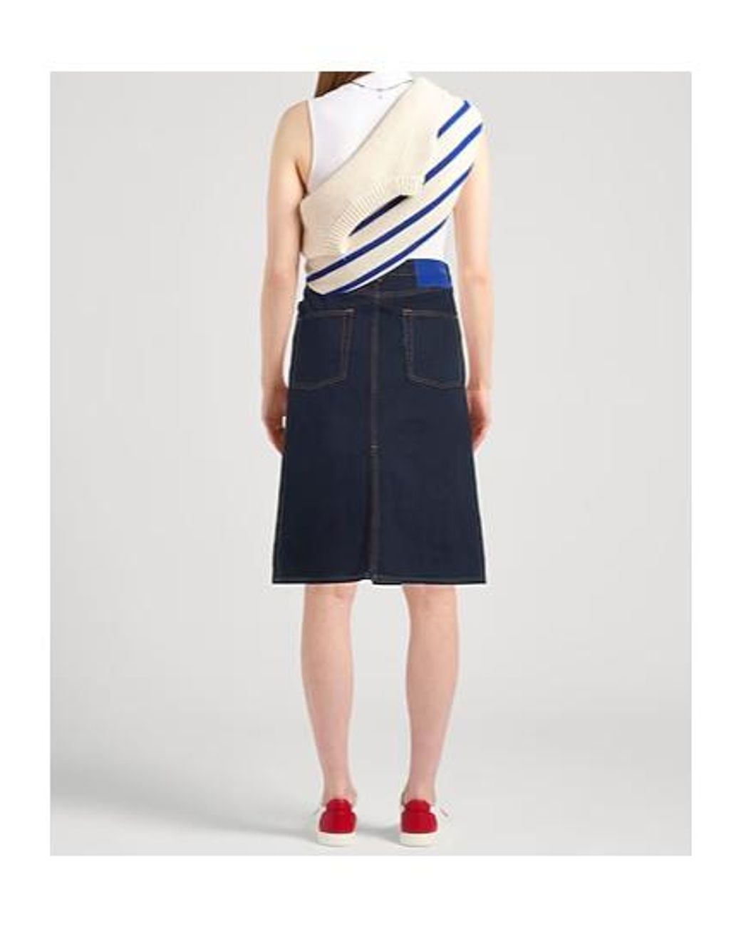 Burberry Blue Denim Skirts