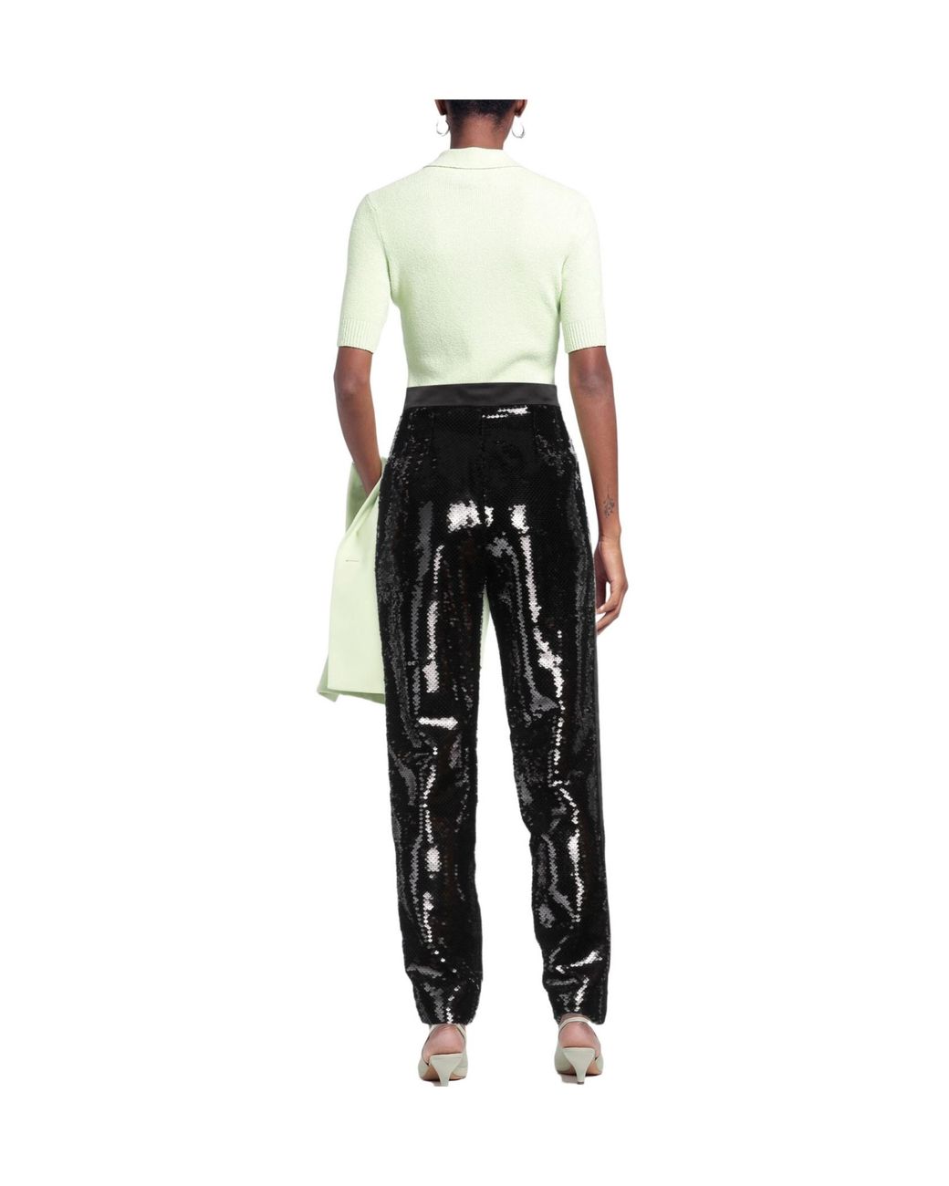 Dolce & Gabbana Black Solid-Color Casual Trousers