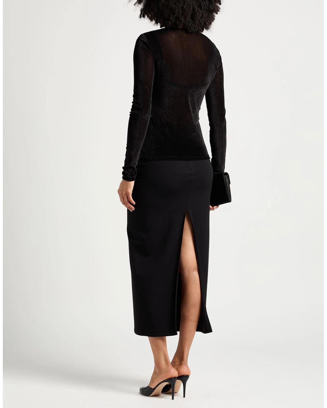 Max Mara Black Long Sleeves Tops