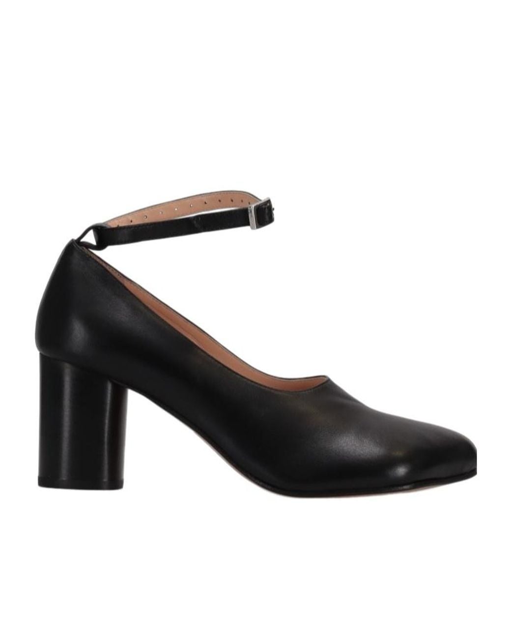 Niccolò Pasqualetti Black Obliqua Block Heel Pumps