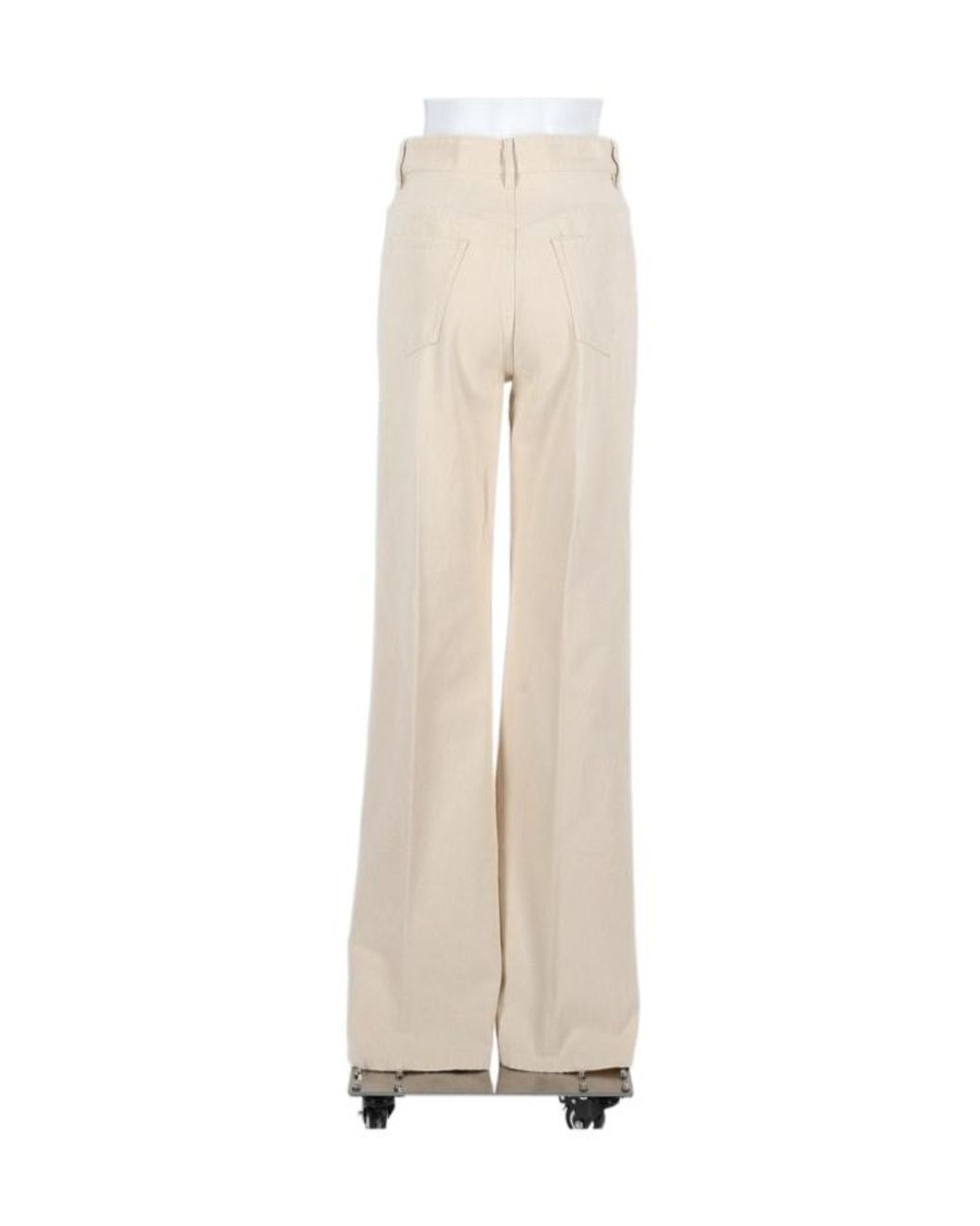 A.P.C. White High-Rise Wide-Leg Jeans