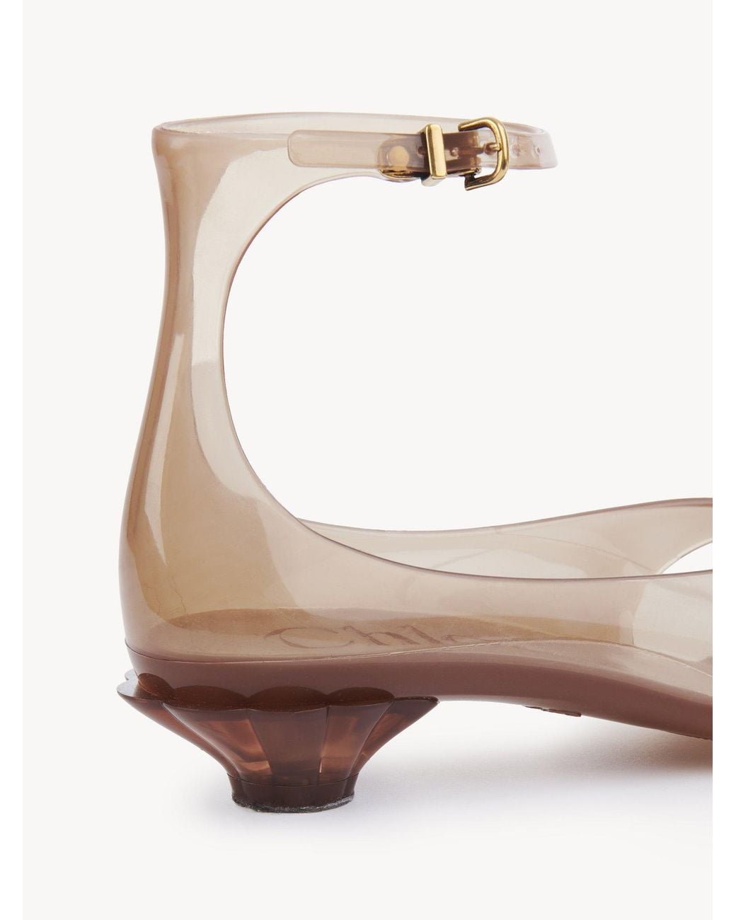 Chloé Pink Chloé Jelly Buckled Heeled Sandals
