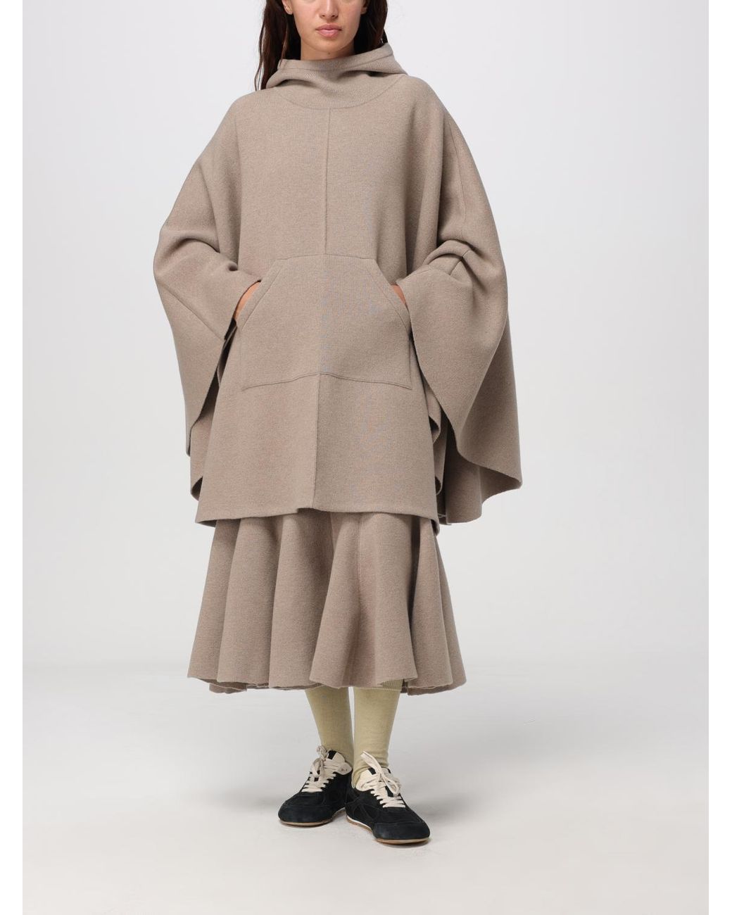 Bottega Veneta Brown Pleated Skirt