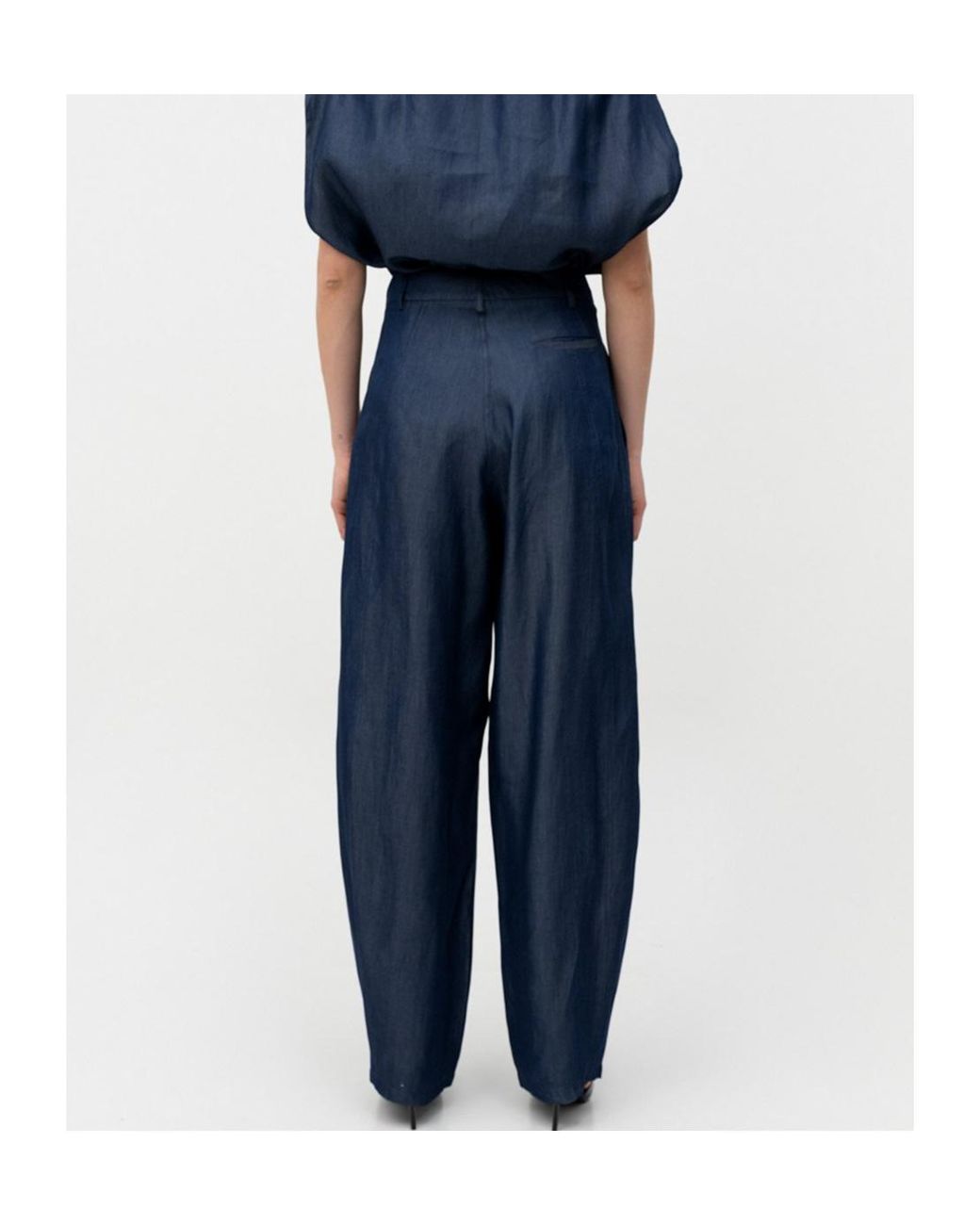 DARKPARK Blue Low Waist Wide Leg Pants
