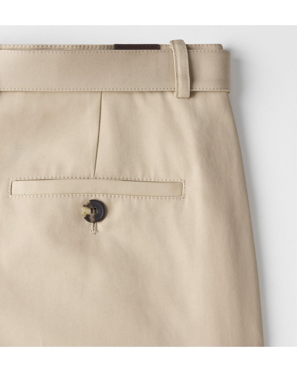Dior Natural Belted Flared Pants