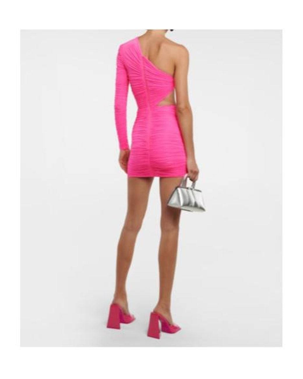 Alex Perry Pink Keats One-Shoulder Minidress