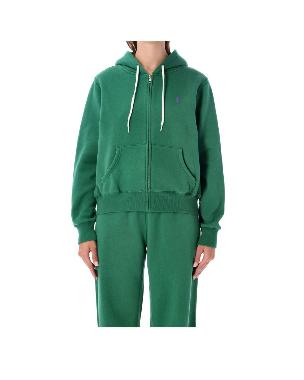 Polo Ralph Lauren Green Full Zip Knit Hoodie