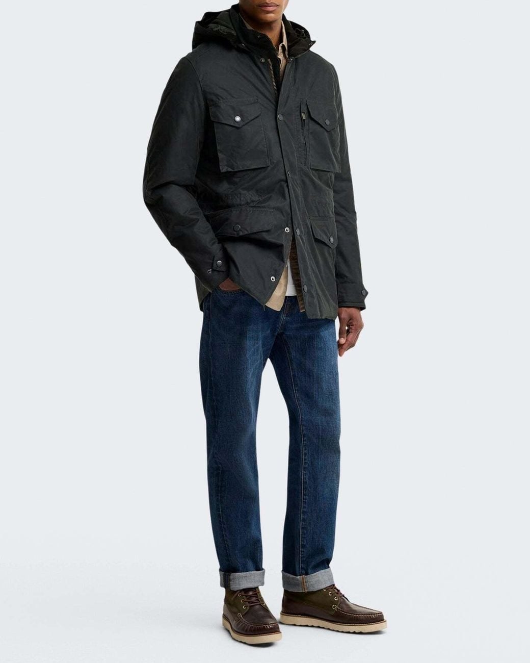 Barbour Black Winter Wax Groen for men