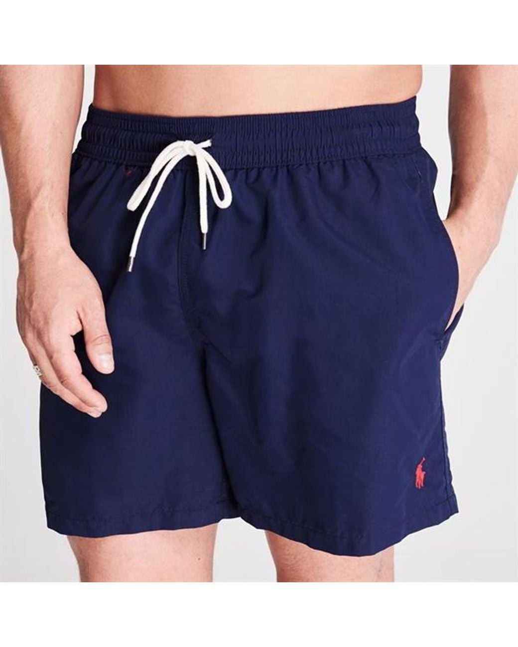 Polo Ralph Lauren Blue Drawstring Waist Swim Shorts for men