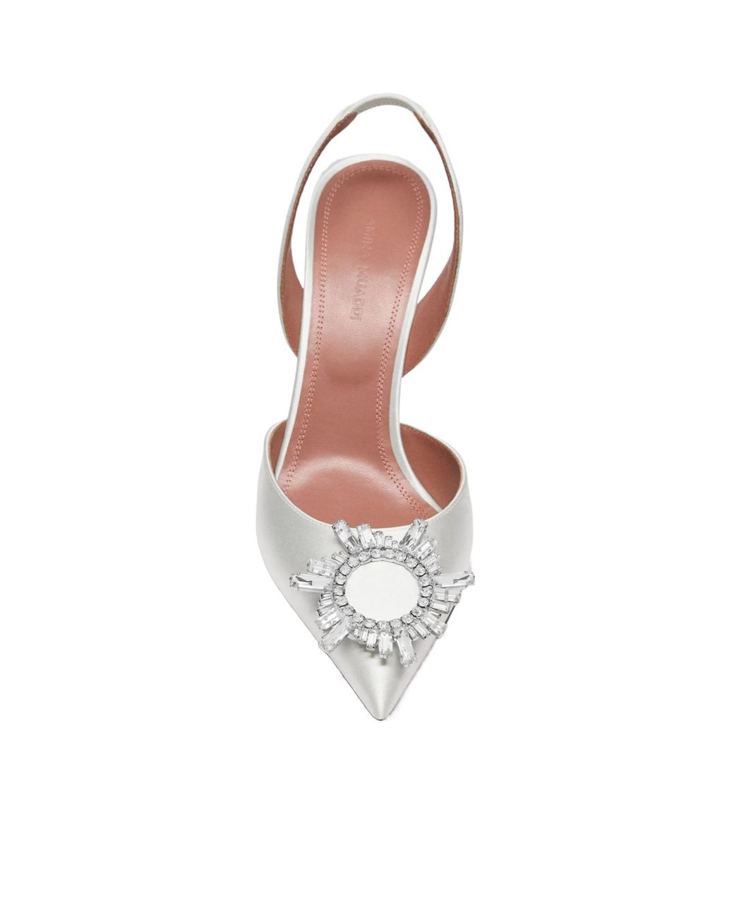 AMINA MUADDI White Begum Sling 95 Satin