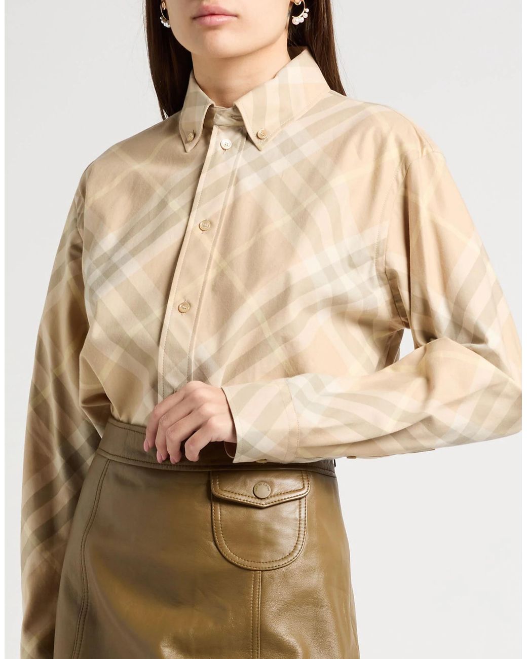 Burberry Natural Shirt Cotton