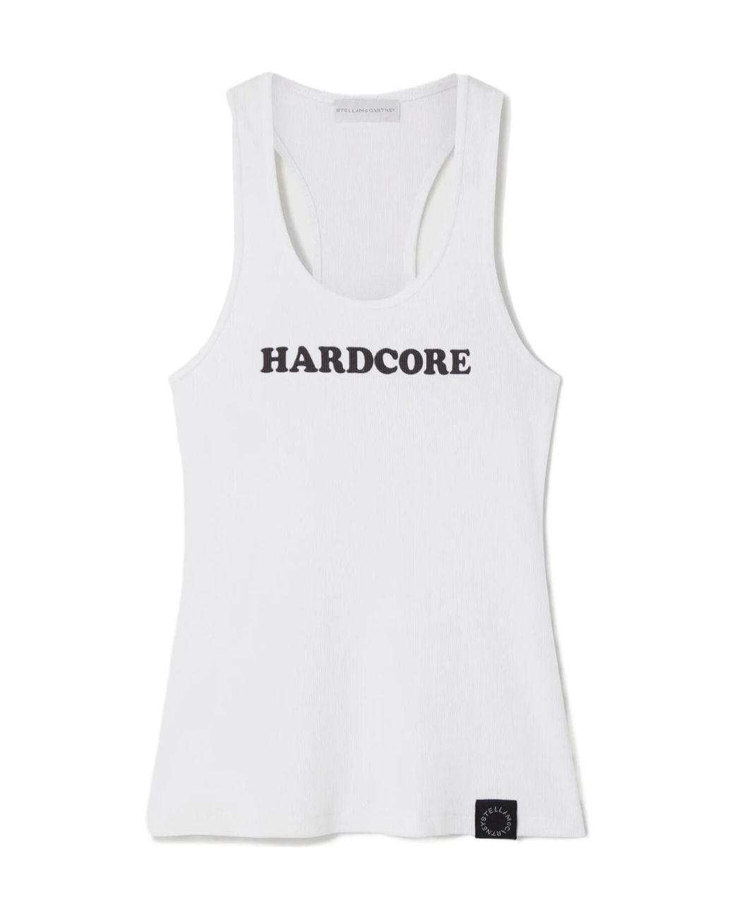 Stella McCartney White Hardcore Slogan Tank Top