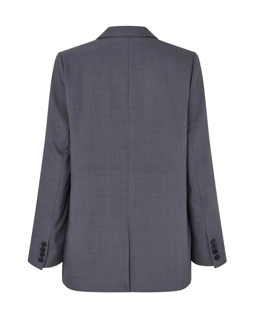 Samsøe & Samsøe Blue Double-Breasted Suit Jacket