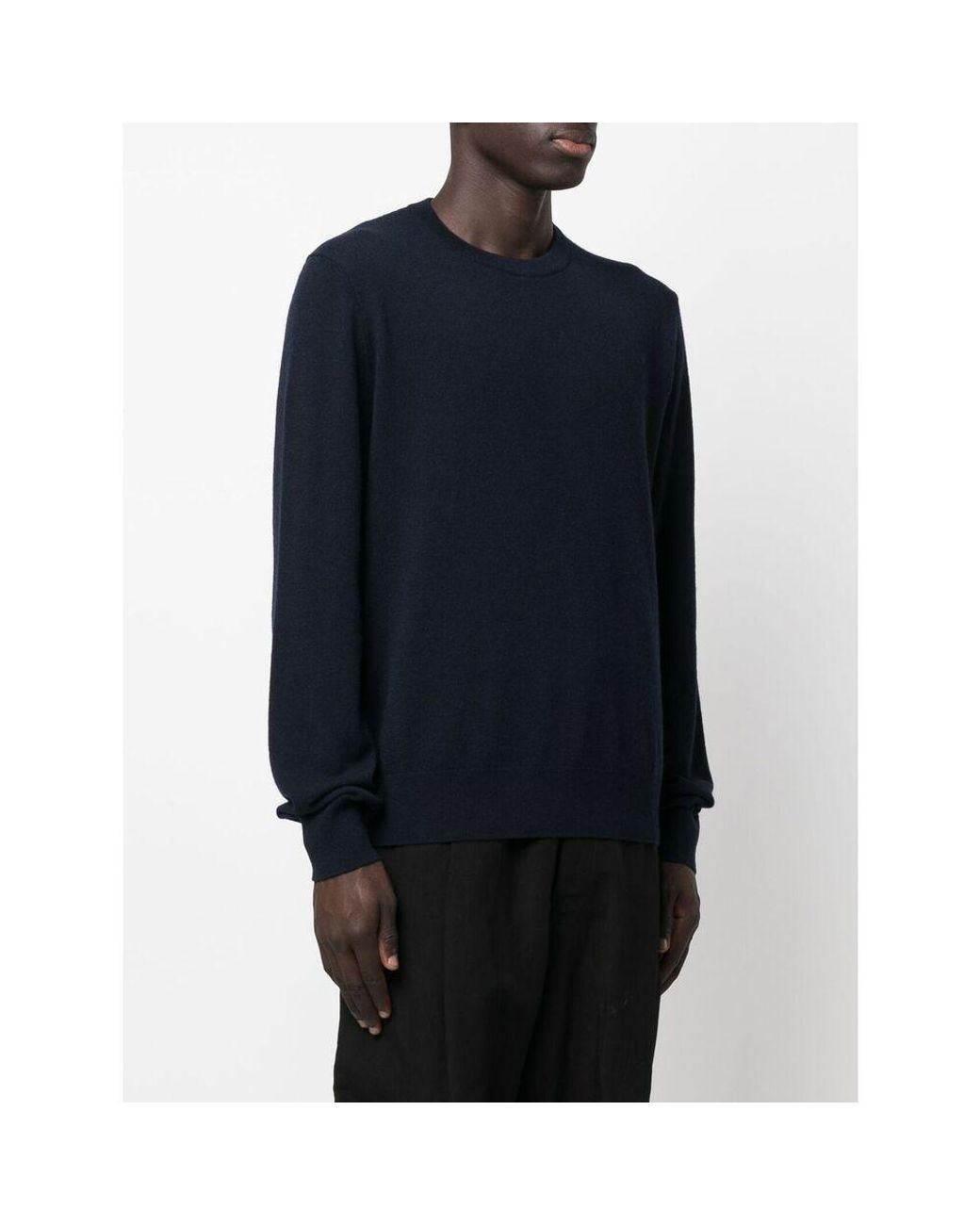 The Row Blue Crewneck Knitted Jumper for men