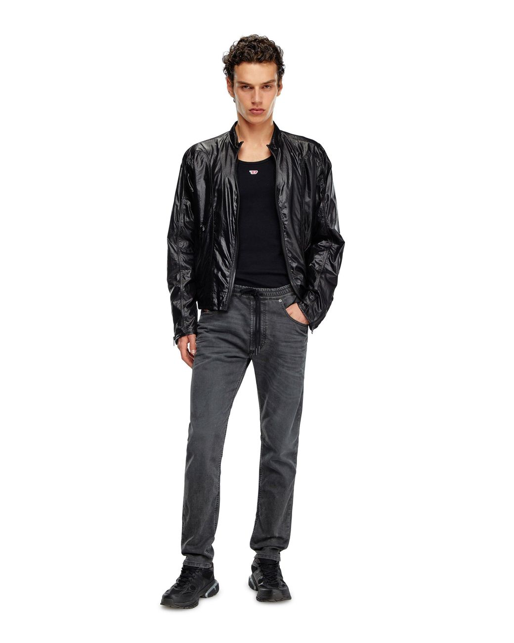 DIESEL Gray 2030 D-Krooley Straight-Leg Jeans for men