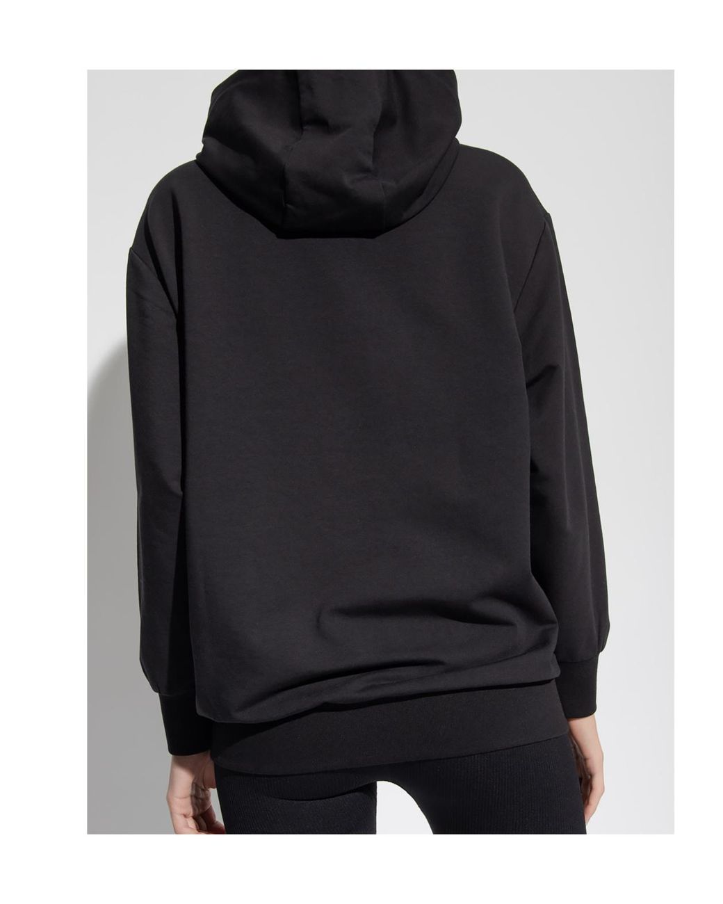 EA7 Blue Logo-Print Long-Sleeve Hoodie