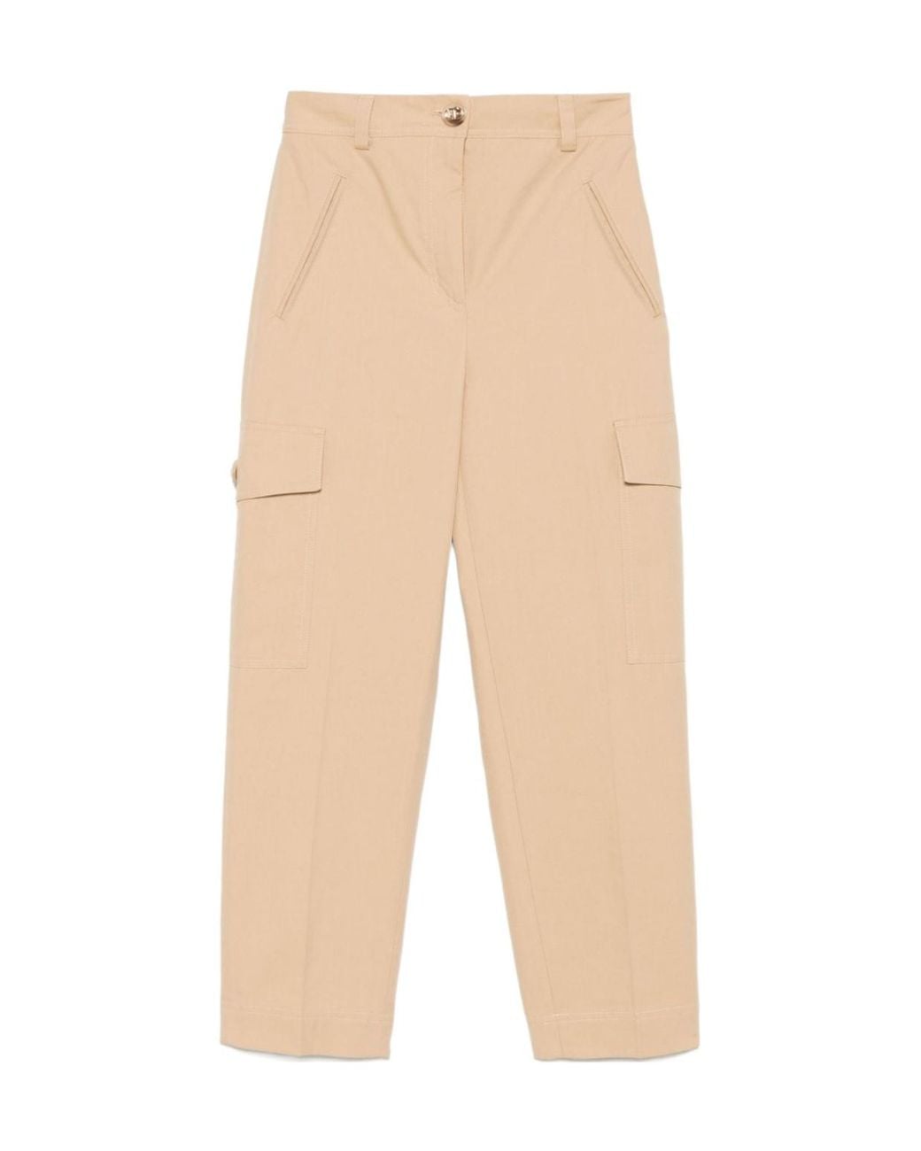 Twinset Natural Straight-Leg Casual Pants