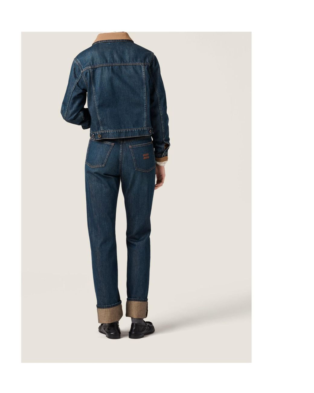 Miu Miu Blue Button-Up Denim Jacket