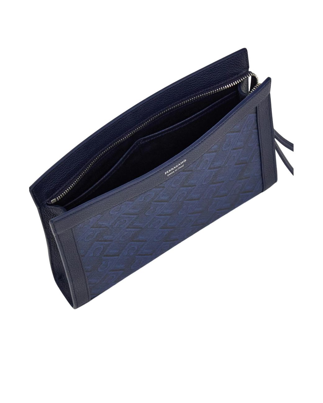 Ferragamo Blue Ferragamo Monogram Pouch for men