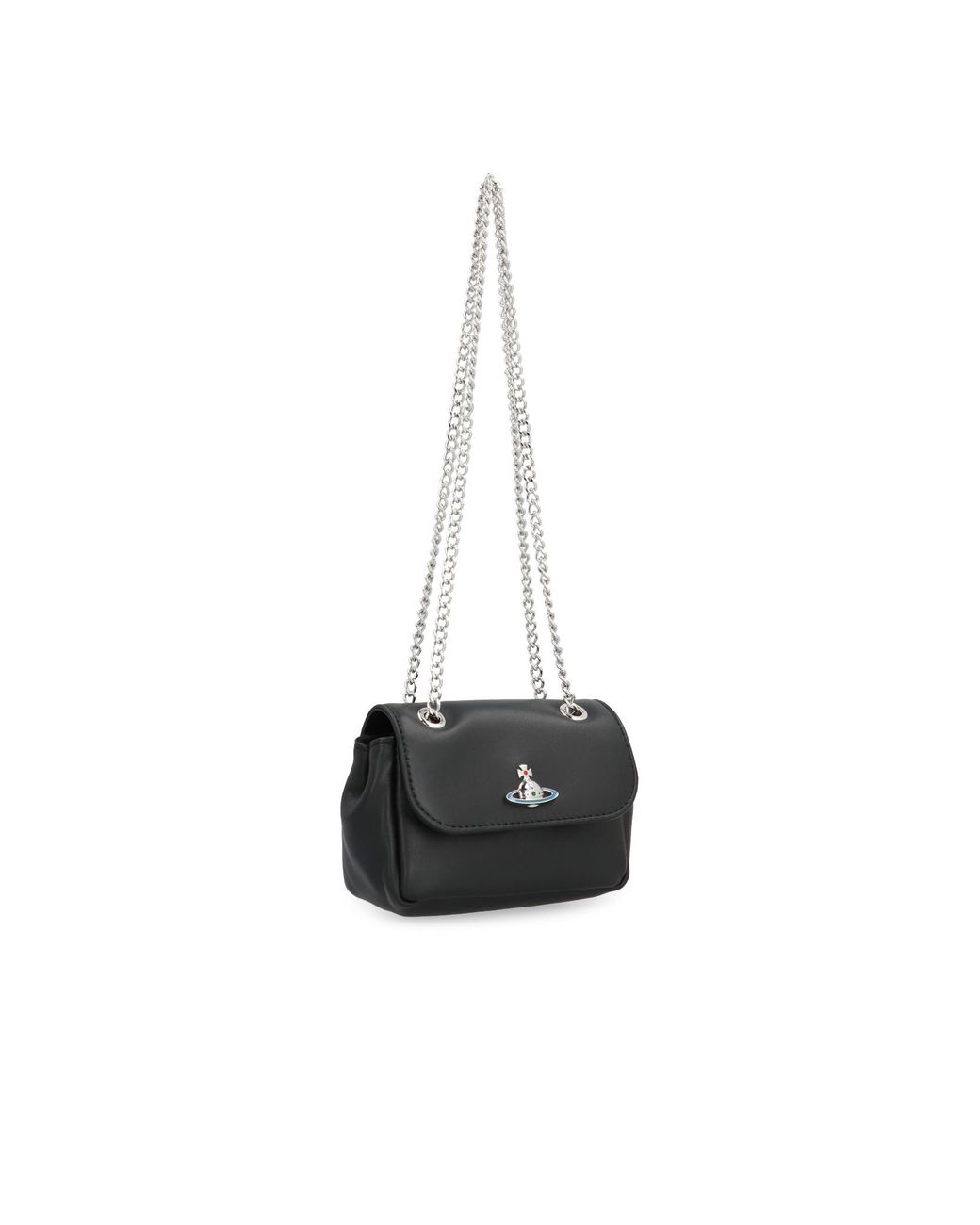 Vivienne Westwood White Orb Plaque Mini Crossbody Bag