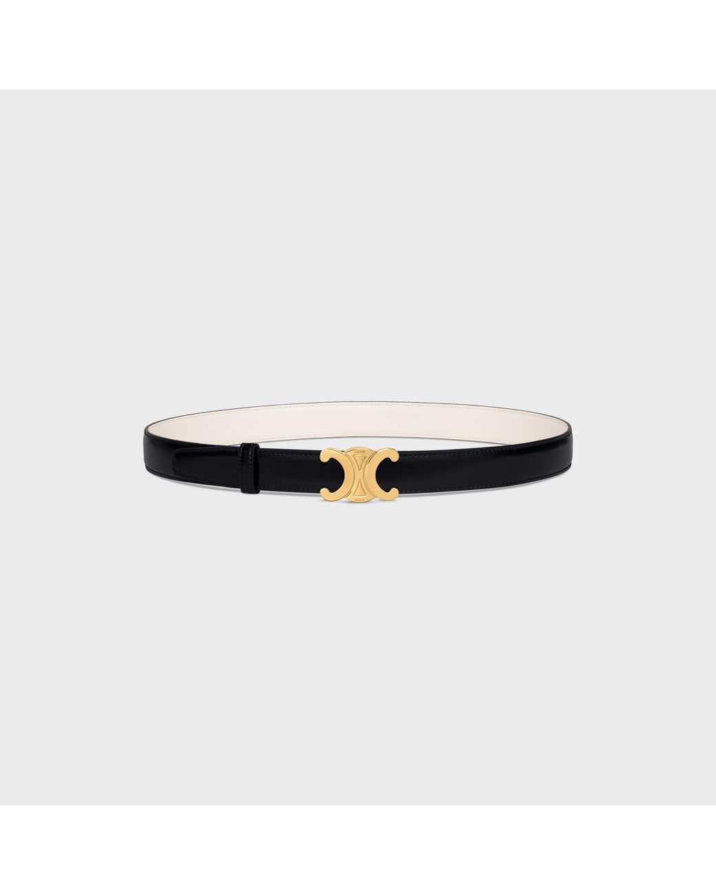 Céline White Double-Sided Belt