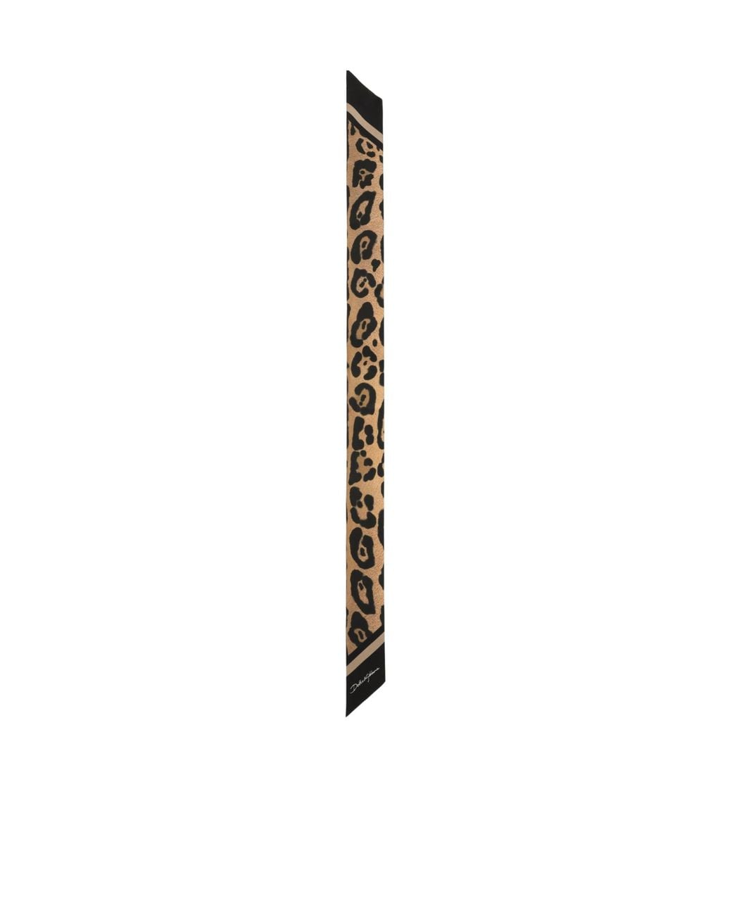 Dolce & Gabbana White Pointed-End Silk Scarf