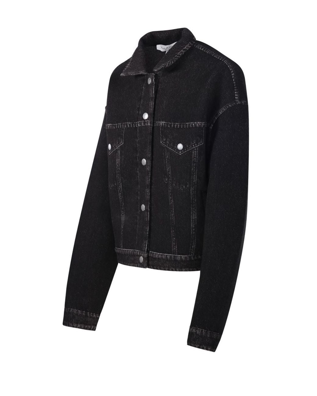 Rag & Bone Black Rb Miramar Trucker Jacket