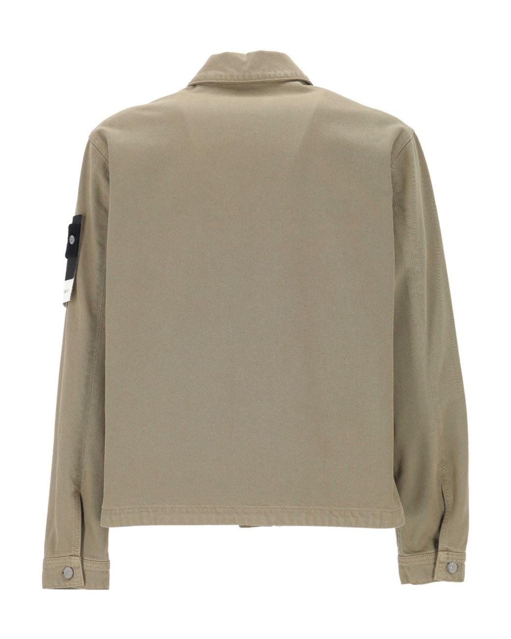 Stone Island Green Long-Sleeved Casual Jacket for men