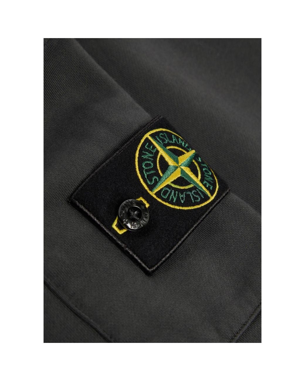 Stone Island Black Drawstring Ankle Sweatpants for men