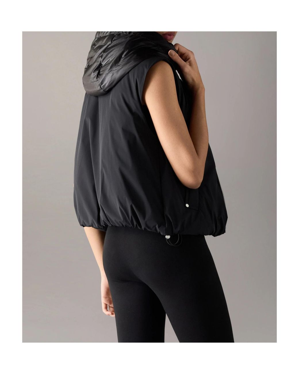 Moose Knuckles Black Hooded Down Gilet