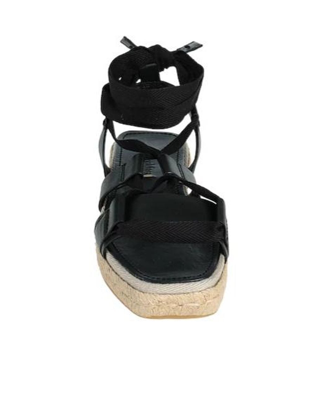Max Mara Black Solid Colour Espadrilles