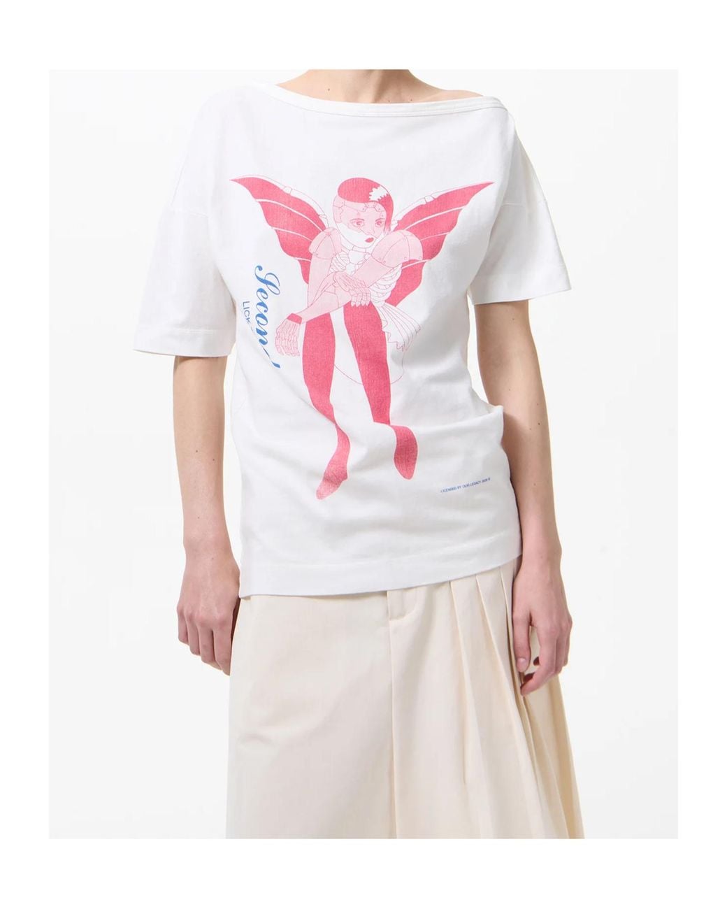 Our Legacy White Slant Graphic T-Shirt