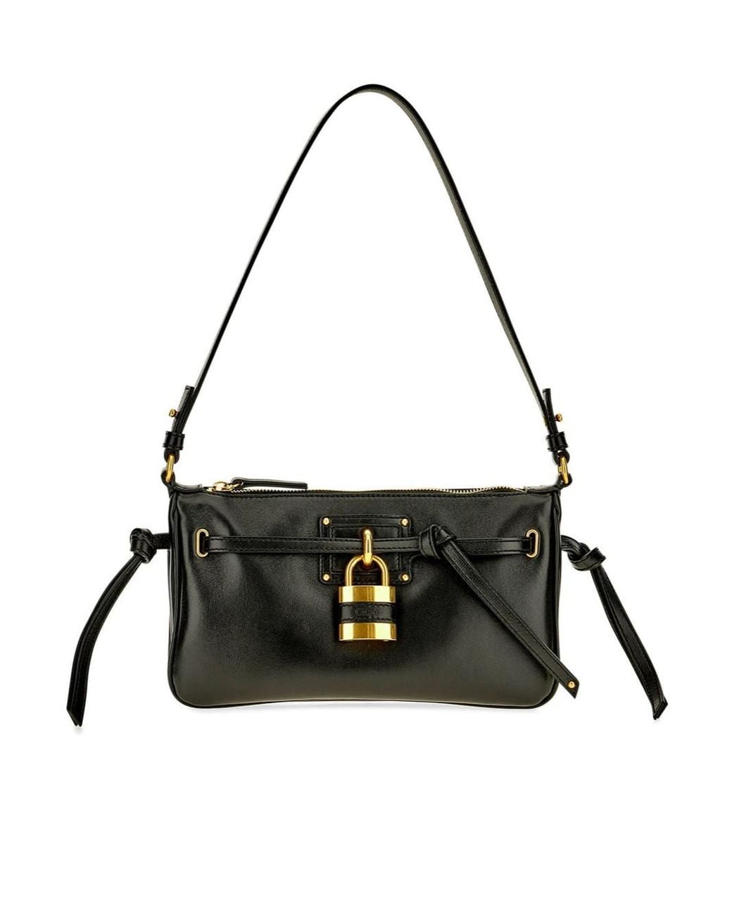 Chloé Black Zippered Shoulder Bag
