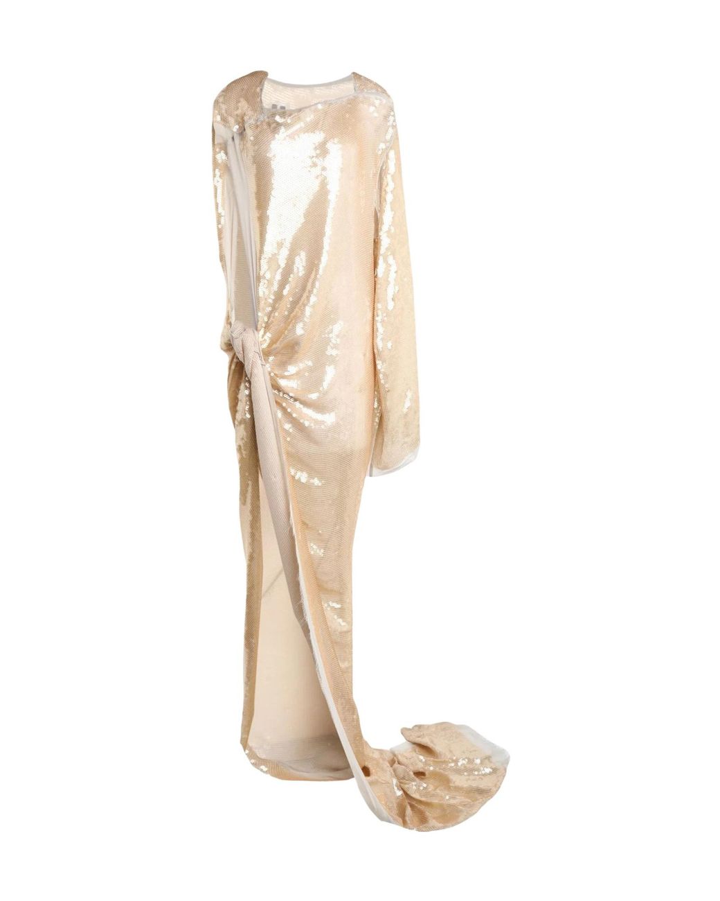 Rick Owens White Sleeveless Solidcolor Maxi Dress